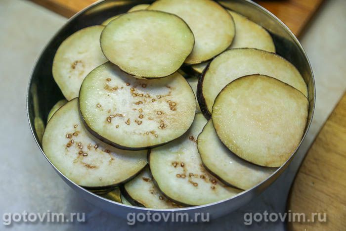 Фотографии рецепта Сельдь олюторская, запеченная с баклажанами, 03 Сельдь олюторская, запеченная с баклажанами, Шаг 03