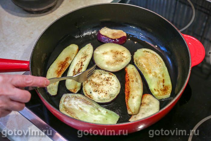 Фотографии рецепта Сельдь олюторская, запеченная с баклажанами, 05 Сельдь олюторская, запеченная с баклажанами, Шаг 05
