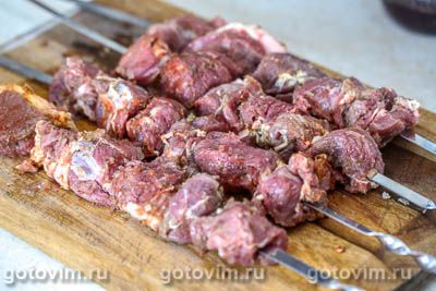 Фотографии рецепта Шашлык из баранины в луковом маринаде, 06 Шашлык из баранины в луковом маринаде, Шаг 06