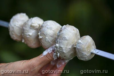 Фотографии рецепта Шашлык из грибов в сметане, 04 Шашлык из грибов в сметане, Шаг 04