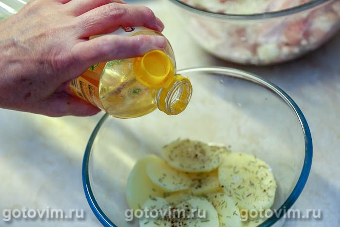 Фотографии рецепта Шашлык «Наполеон» с картофелем (в духовке), 04 Шашлык «Наполеон» с картофелем (в духовке), Шаг 04