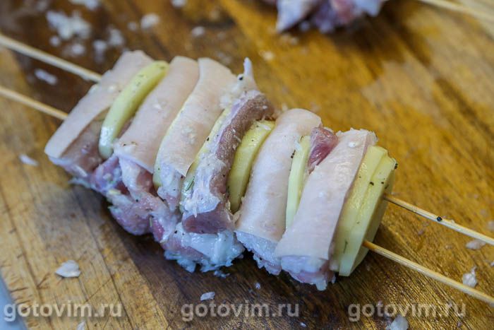 Фотографии рецепта Шашлык «Наполеон» с картофелем (в духовке), 05 Шашлык «Наполеон» с картофелем (в духовке), Шаг 05