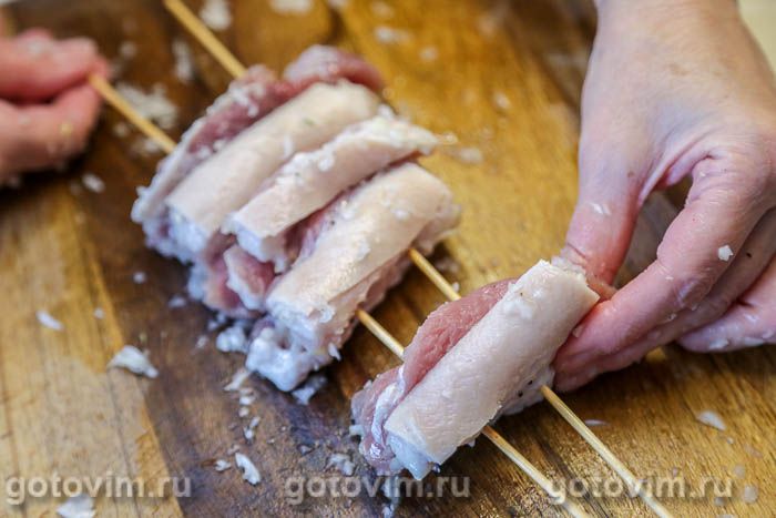 Фотографии рецепта Шашлык «Наполеон» (в духовке), 05 Шашлык «Наполеон» (в духовке), Шаг 05