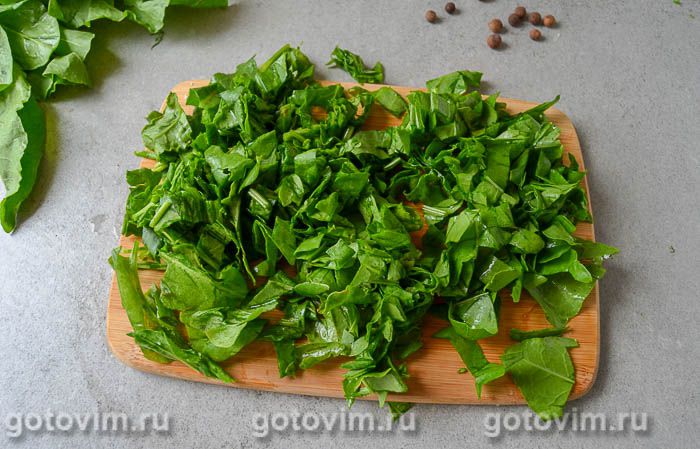Фотографии рецепта Суп из щавеля с мясом индейки, 04 Суп из щавеля с мясом индейки, Шаг 04