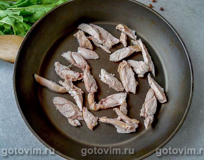 Фотографии рецепта Суп из щавеля с мясом индейки, 06 Суп из щавеля с мясом индейки, Шаг 06