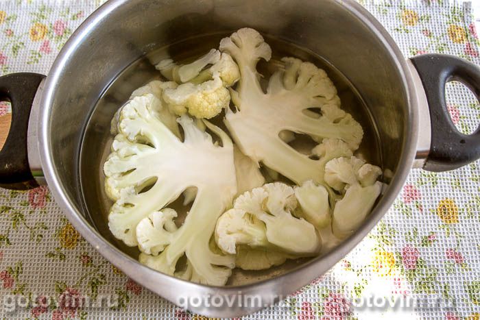 Фотографии рецепта Шницель из цветной капусты, 02 Шницель из цветной капусты, Шаг 02