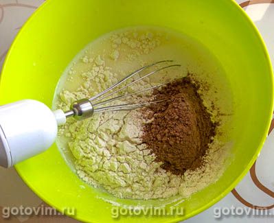 Фотографии рецепта Шоколадно-банановые панкейки, 03 Шоколадно-банановые панкейки, Шаг 03