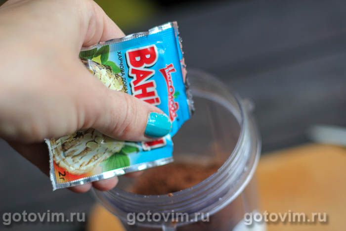 Фотографии рецепта Шоколадный мусс с бананом, 04 Шоколадный мусс с бананом, Шаг 04