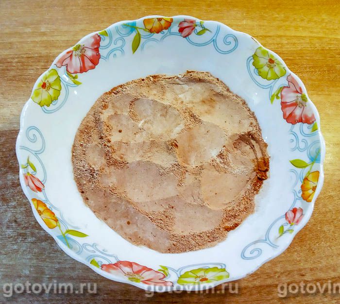Фотографии рецепта Шоколадный пирог с яблоками из цельнозерновой и амарантовой муки, 02 Шоколадный пирог с яблоками из цельнозерновой и амарантовой муки, Шаг 02