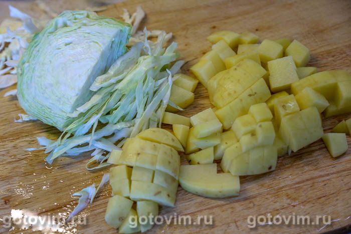 Фотографии рецепта Щи с мясом и печеными овощами, 03 Щи с мясом и печеными овощами, Шаг 03