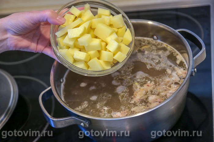 Фотографии рецепта Щи с мясом и печеными овощами, 05 Щи с мясом и печеными овощами, Шаг 05