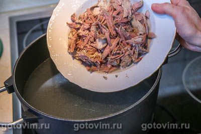 Фотографии рецепта Щи с квашеной капустой и перловкой, 01 Щи с квашеной капустой и перловкой, Шаг 01