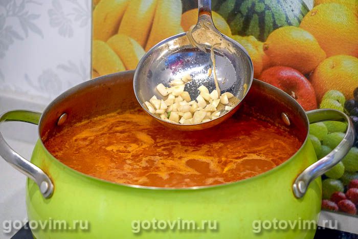 Фотографии рецепта Щи из квашеной капусты с пшеном и говяжьими ребрышками, 08 Щи из квашеной капусты с пшеном и говяжьими ребрышками, Шаг 08