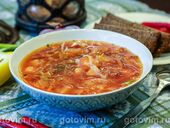 Борщ из вареной свеклы