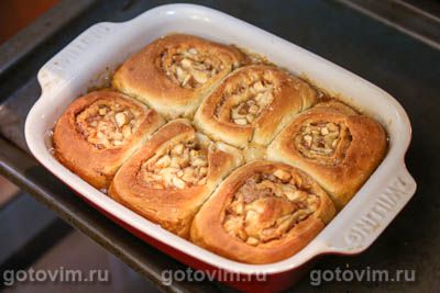 Фотографии рецепта Яблочные синнабоны с карамельной пропиткой (Sticky Caramel Apple Cinnabon), 17 Яблочные синнабоны с карамельной пропиткой (Sticky Caramel Apple Cinnabon), Шаг 17