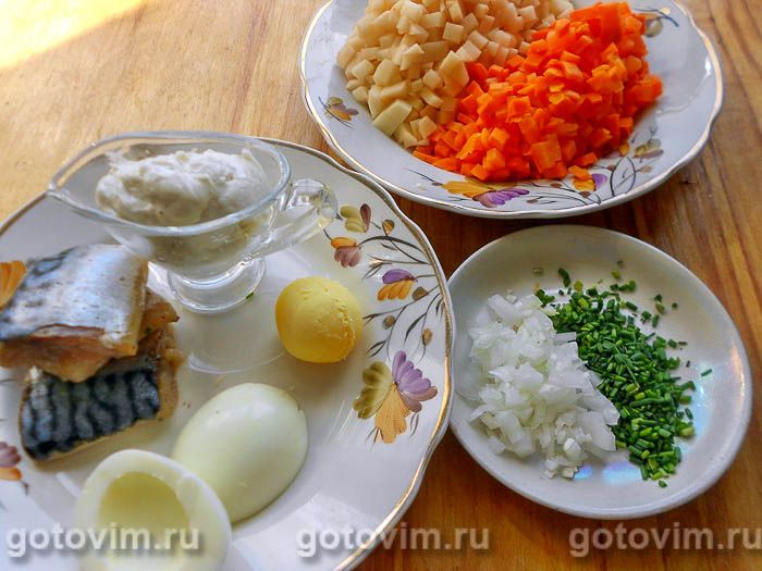 Фотографии рецепта Скумбрия под шубой из свекольного желе, 01 Скумбрия под шубой из свекольного желе, Шаг 01