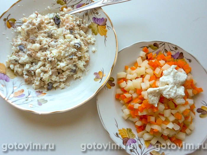 Фотографии рецепта Скумбрия под шубой из свекольного желе, 06 Скумбрия под шубой из свекольного желе, Шаг 06