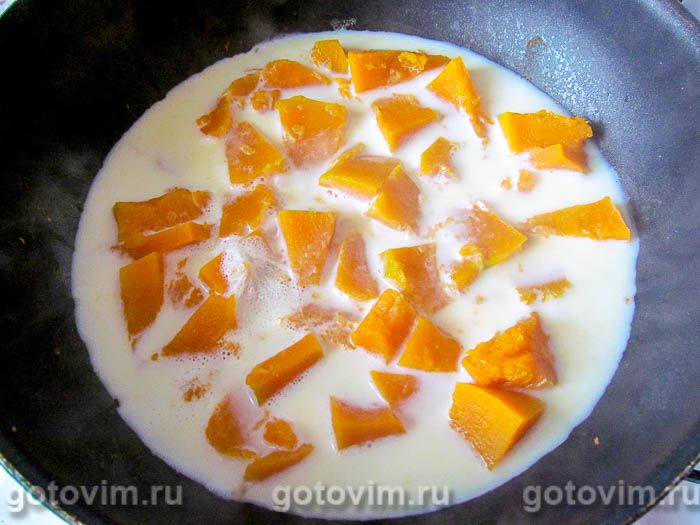 Фотографии рецепта Сладкая каша из булгура с тыквой и яблоками, 02 Сладкая каша из булгура с тыквой и яблоками, Шаг 02