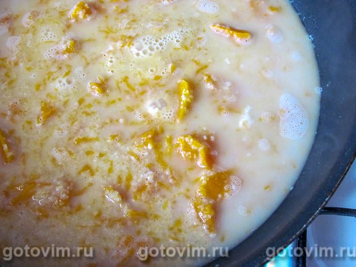Фотографии рецепта Сладкая каша из булгура с тыквой и яблоками, 03 Сладкая каша из булгура с тыквой и яблоками, Шаг 03