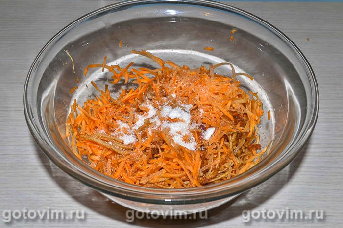 Фотографии рецепта Сладкий салат с морковью и яблоками, 03 Сладкий салат с морковью и яблоками, Шаг 03