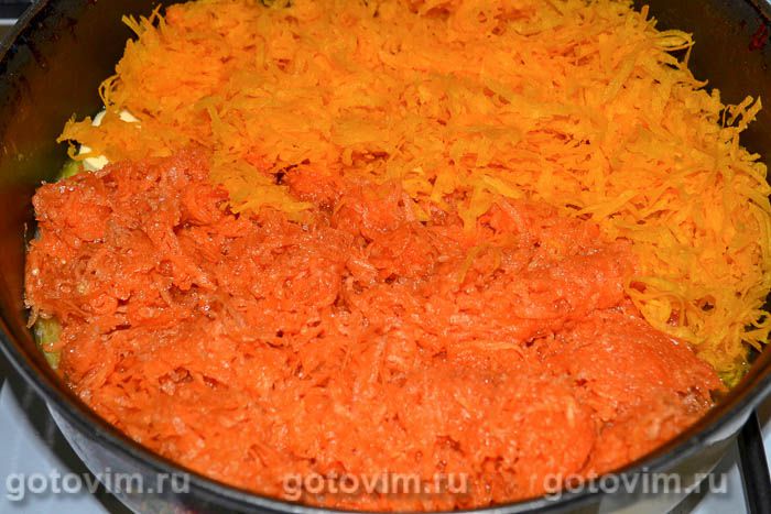 Фотографии рецепта Сладкая колбаска из печенья, моркови и тыквы , 04 Сладкая колбаска из печенья, моркови и тыквы , Шаг 04