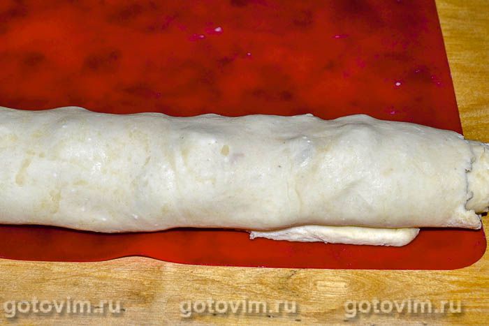 Фотографии рецепта Творожный рулет с вареньем, 07 Творожный рулет с вареньем, Шаг 07