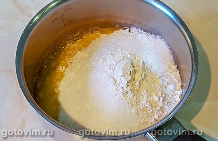Фотографии рецепта Сливовый пирог с кокосовой крошкой, 06 Сливовый пирог с кокосовой крошкой, Шаг 06
