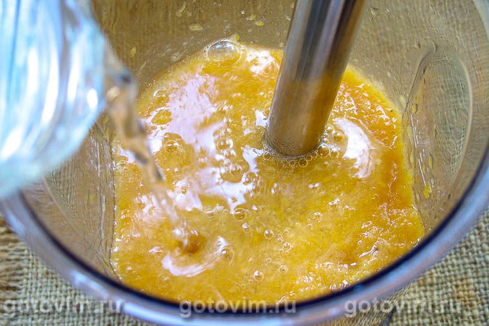 Фотографии рецепта Смузи из тыквы с бананом и яблоком, 06 Смузи из тыквы с бананом и яблоком, Шаг 06