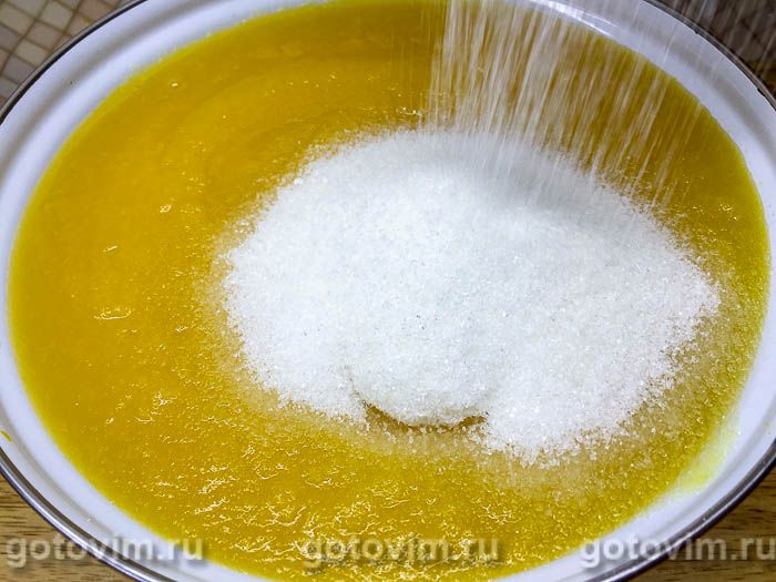 Фотографии рецепта Тыквенный сок с апельсином на зиму, 06 Тыквенный сок с апельсином на зиму, Шаг 06