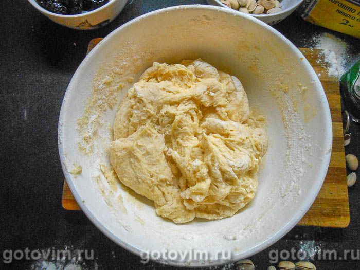 Фотографии рецепта Соленый кекс с черносливом и фисташками , 05 Соленый кекс с черносливом и фисташками , Шаг 05