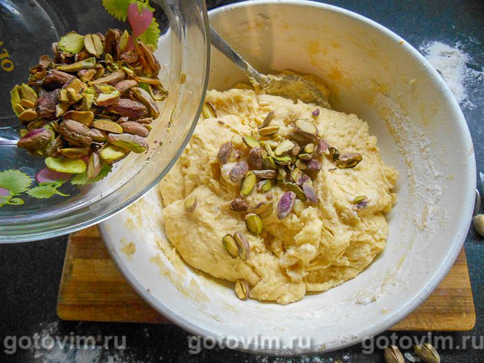 Фотографии рецепта Соленый кекс с черносливом и фисташками , 06 Соленый кекс с черносливом и фисташками , Шаг 06
