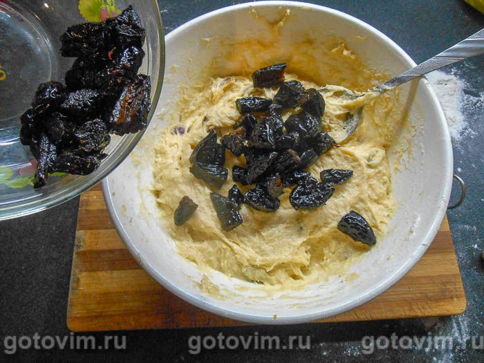 Фотографии рецепта Соленый кекс с черносливом и фисташками , 07 Соленый кекс с черносливом и фисташками , Шаг 07