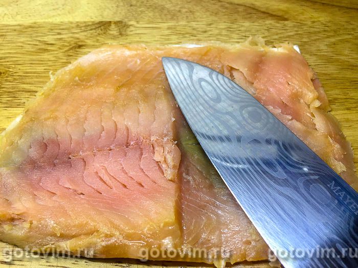 Фотографии рецепта Соленая форель с солью и сахаром, 05 Соленая форель с солью и сахаром, Шаг 05