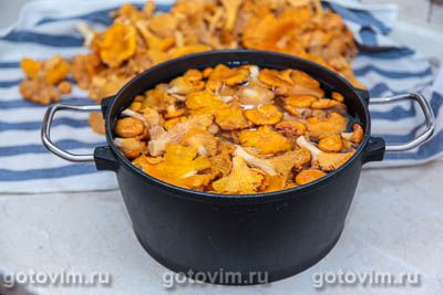 Фотографии рецепта Овощное рагу с лисичками, 01 Овощное рагу с лисичками, Шаг 01