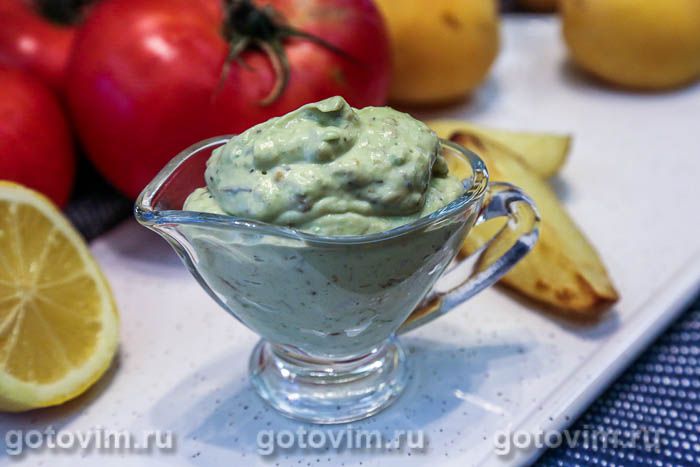     (Avocado ranch dressing).  