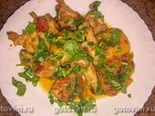 Соус из куриных крылышек с картофелем