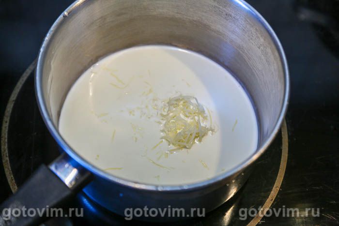Фотографии рецепта Белая спаржа в сливочно-сырном соусе, 07 Белая спаржа в сливочно-сырном соусе, Шаг 07