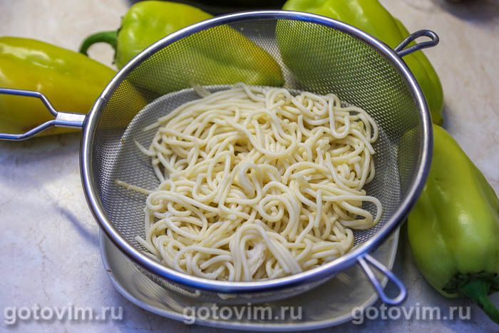 Фотографии рецепта Макароны с печеными овощами и сыром, 05 Макароны с печеными овощами и сыром, Шаг 05