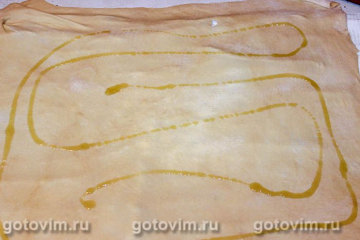 Фотографии рецепта Штрудель с яблоками и персиками , 06 Штрудель с яблоками и персиками , Шаг 06