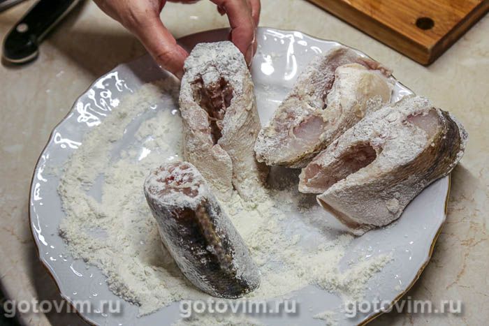 Фотографии рецепта Жареный судак с луком и лисичками, 05 Жареный судак с луком и лисичками, Шаг 05
