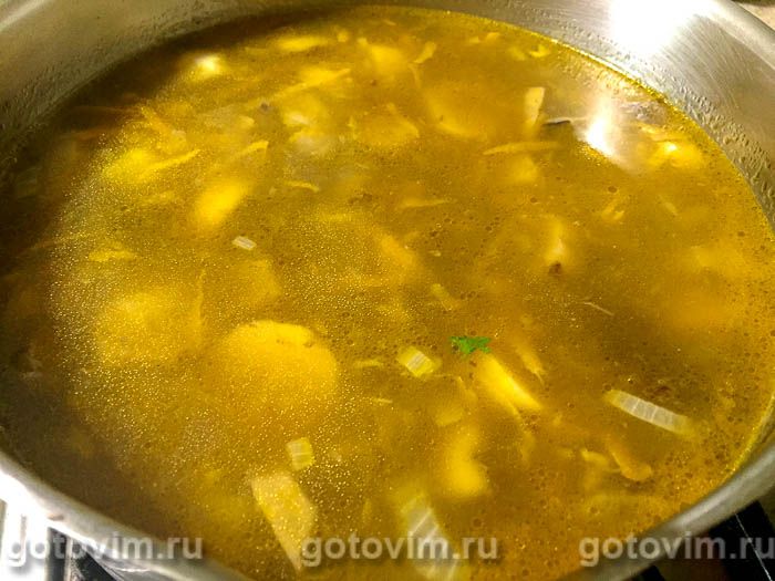 Фотографии рецепта Суп из белых грибов, 07 Суп из белых грибов, Шаг 07