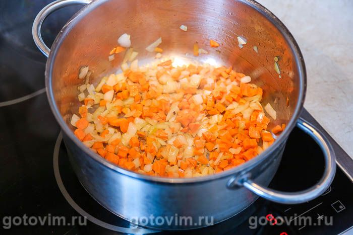 Фотографии рецепта Суп гороховый с лисичками, 04 Суп гороховый с лисичками, Шаг 04