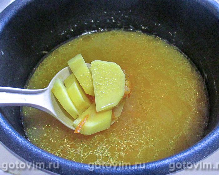 Фотографии рецепта Постный гороховый суп-пюре в мультиварке, 05 Постный гороховый суп-пюре в мультиварке, Шаг 05