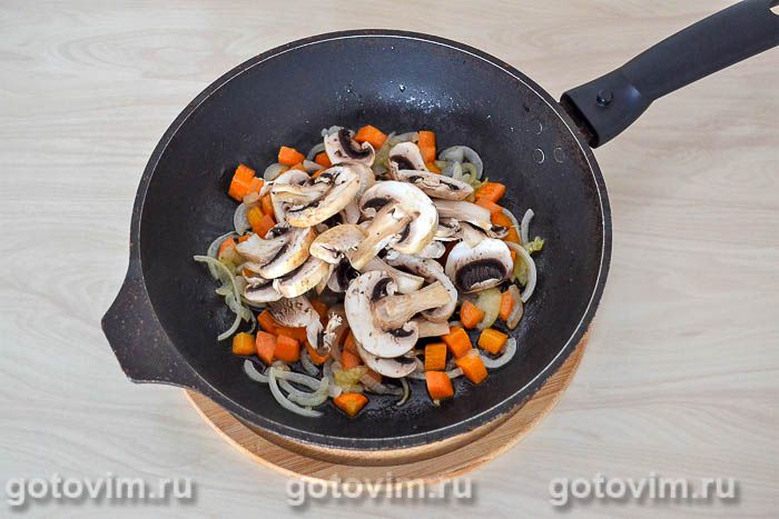 Фотографии рецепта Гречневый суп-пюре с овощами и грибами, 04 Гречневый суп-пюре с овощами и грибами, Шаг 04
