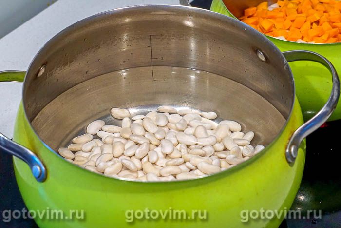 Фотографии рецепта Густой томатный суп с белой фасолью, 05 Густой томатный суп с белой фасолью, Шаг 05