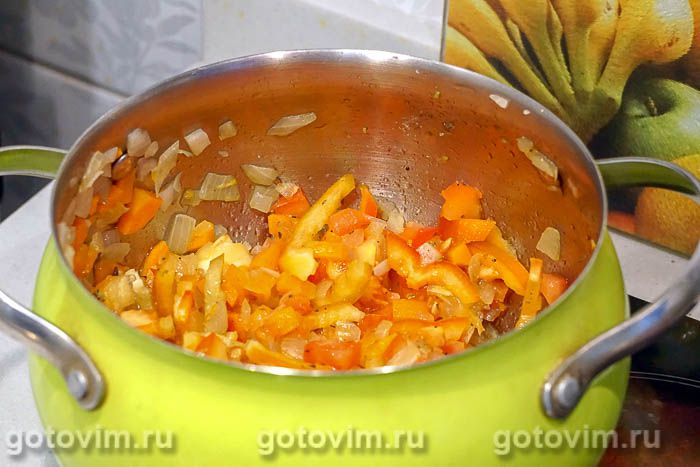 Фотографии рецепта Густой томатный суп с белой фасолью, 06 Густой томатный суп с белой фасолью, Шаг 06