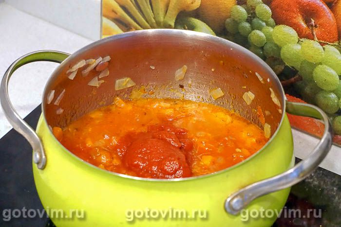Фотографии рецепта Густой томатный суп с белой фасолью, 07 Густой томатный суп с белой фасолью, Шаг 07