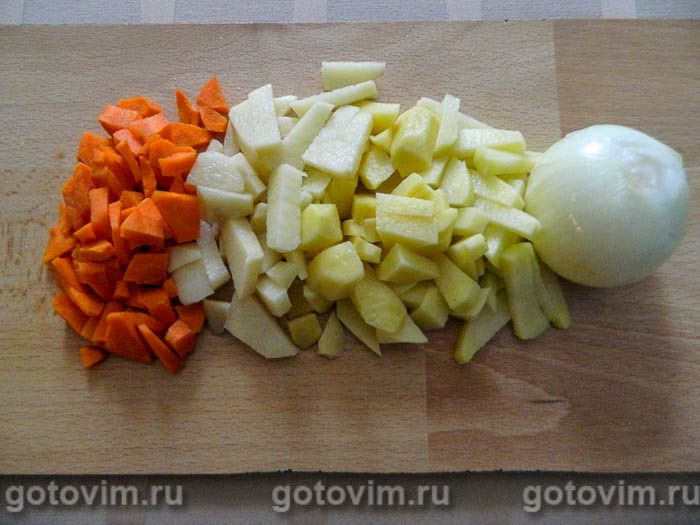Фотографии рецепта Суп из хека, 02 Суп из хека, Шаг 02