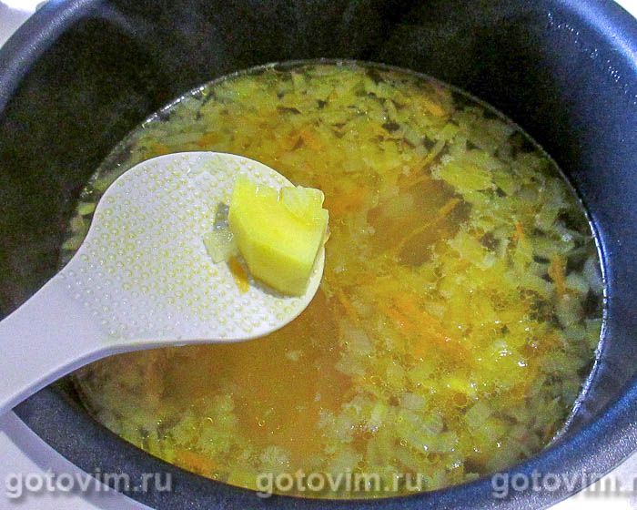 Фотографии рецепта Суп с куриными фрикадельками и клёцками в мультиварке, 08 Суп с куриными фрикадельками и клёцками в мультиварке, Шаг 08