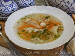 Куриный суп с корневым сельдереем в мультиварке